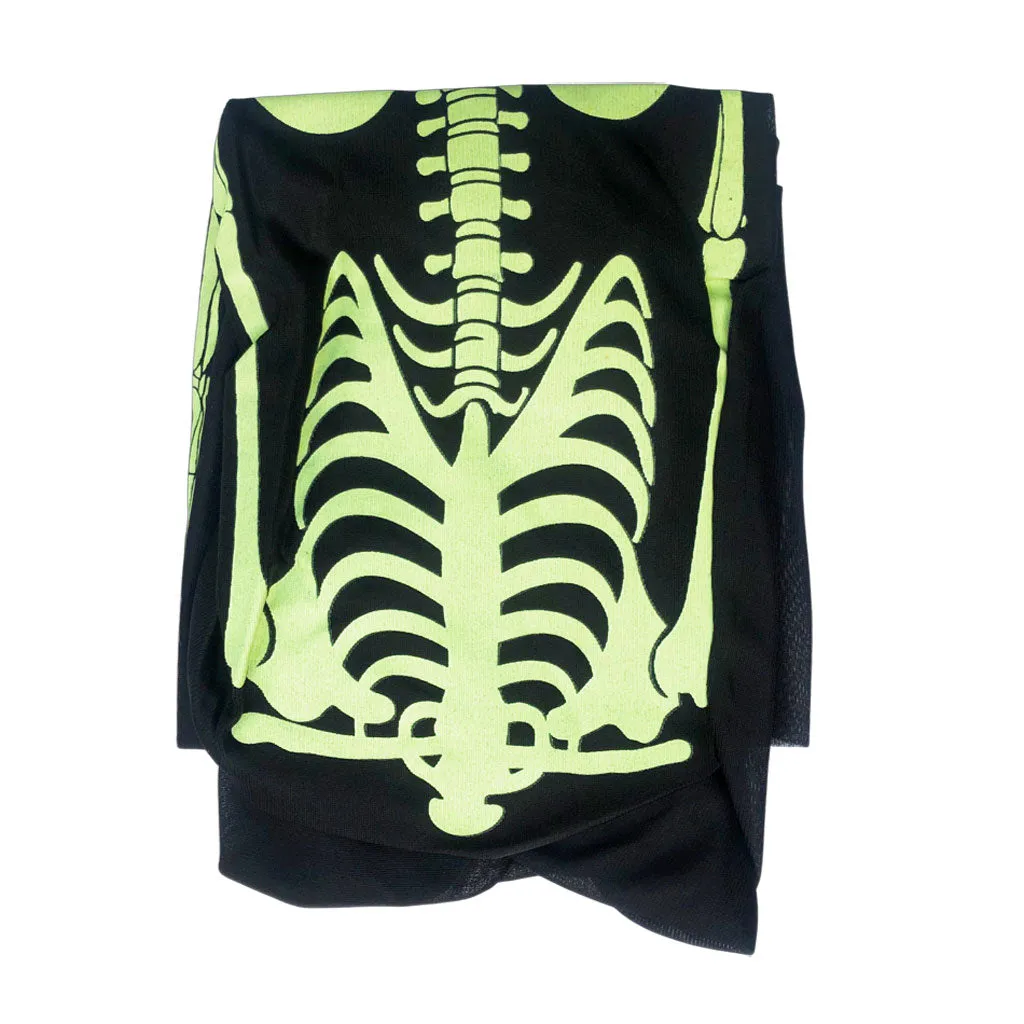 Adult Glow In The Dark Skeleton Halloween Costume