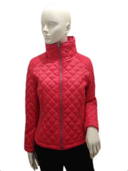 Andrew Marc 70's Puffer Jacket Coral Size S SKU 000250-1