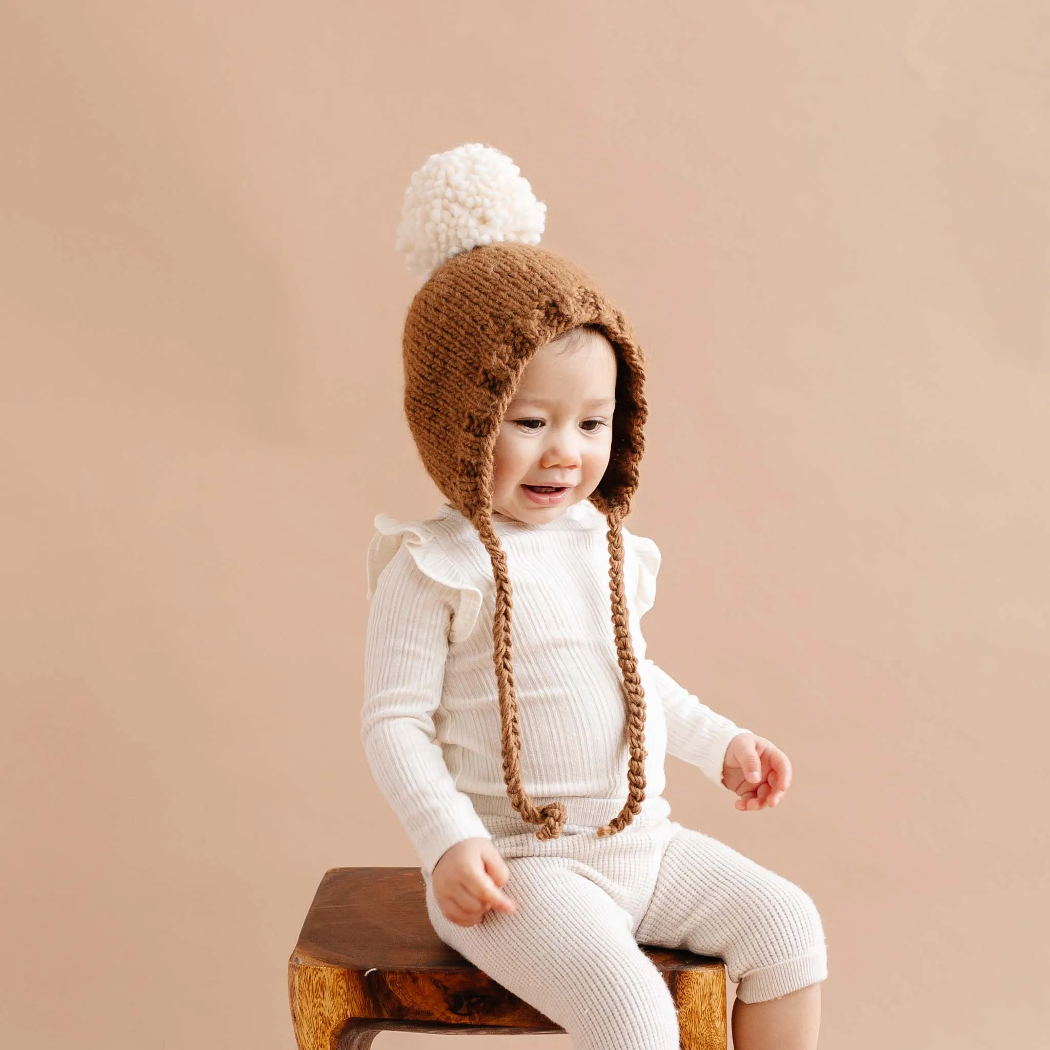 Blueberry Walnut Ari Knit Bonnet