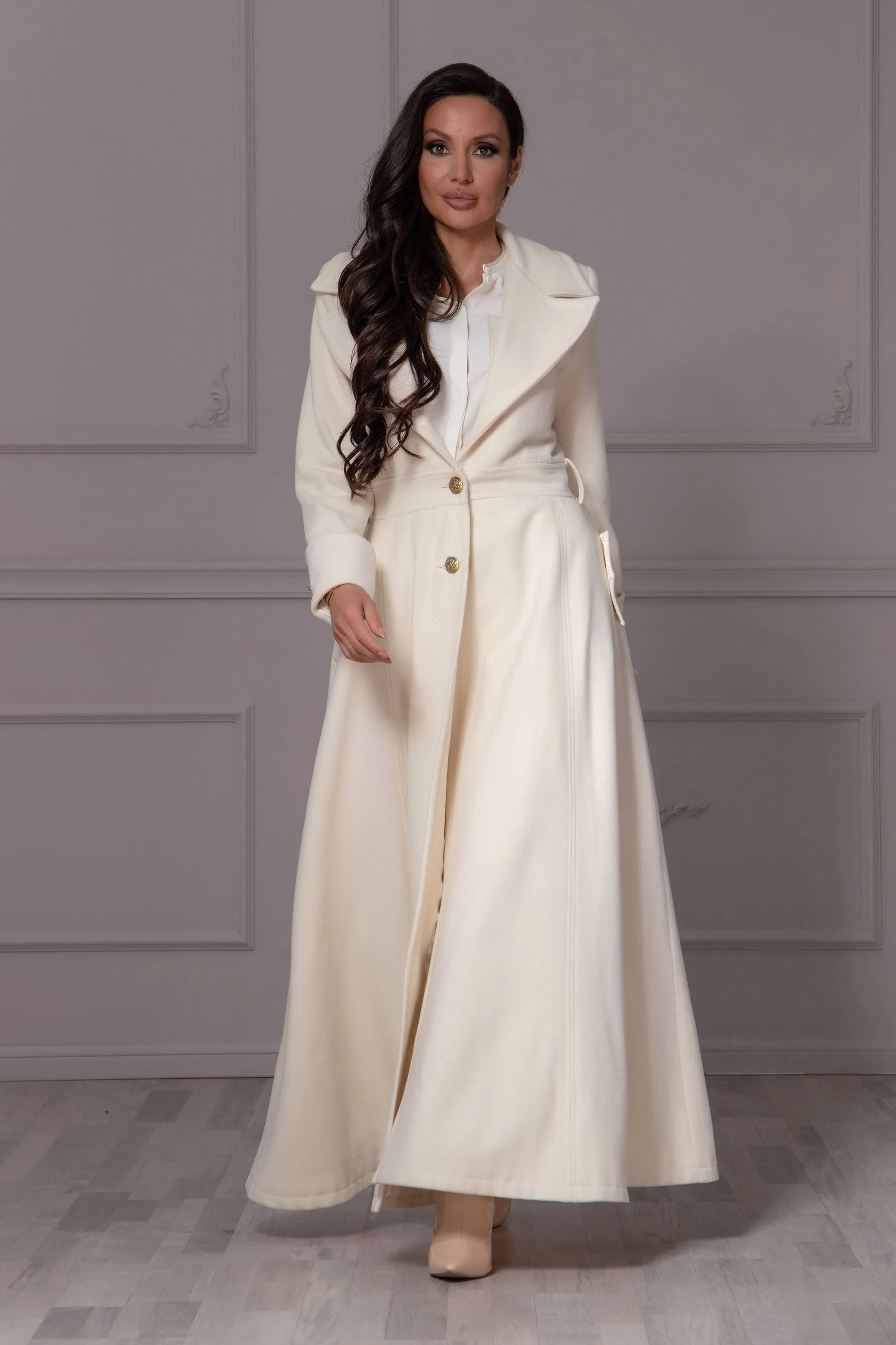 BRIDAL MAXI COAT