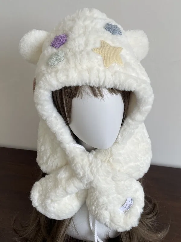 Candy stars fluffy leg warmers