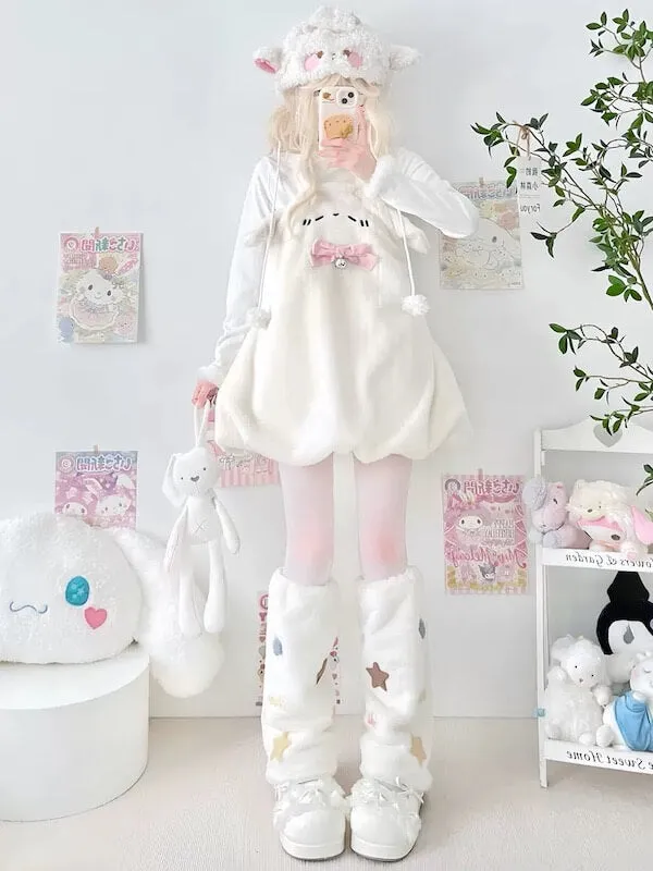 Candy stars fluffy leg warmers