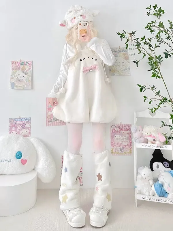 Candy stars fluffy leg warmers