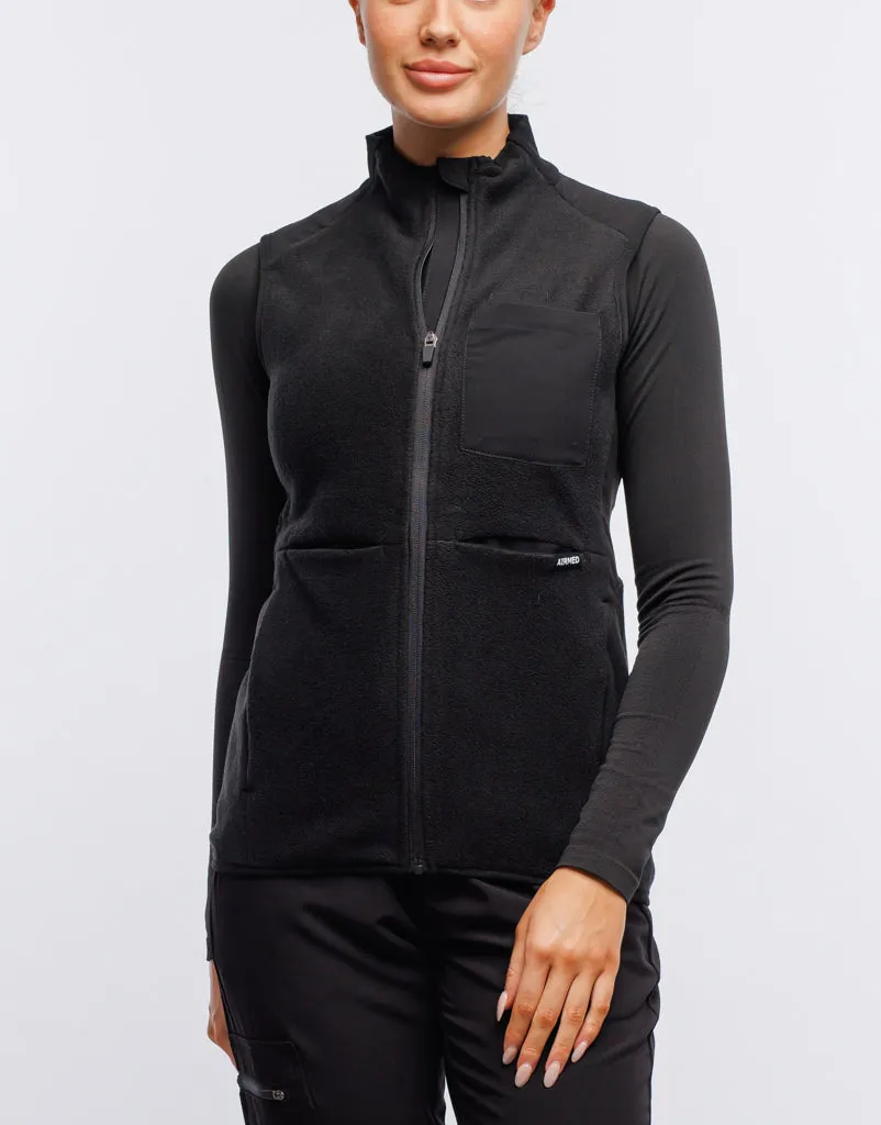 Essential Fleece Vest - Black