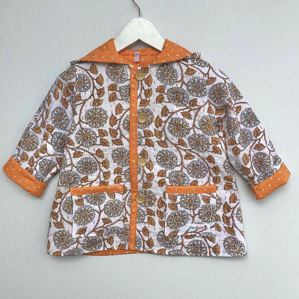 Girls Repurposed Quilt Jacket