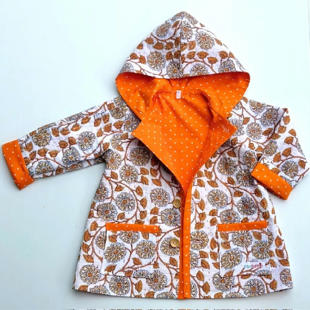Girls Repurposed Quilt Jacket