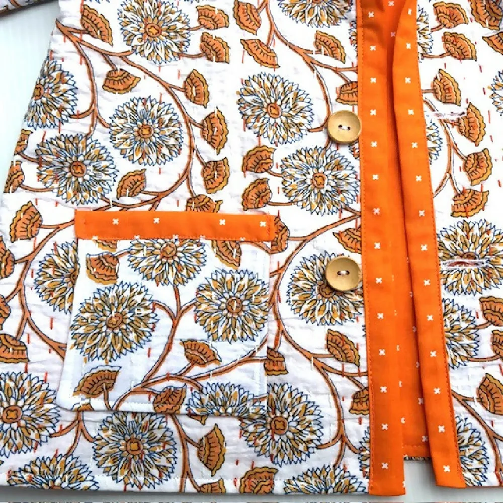Girls Repurposed Quilt Jacket