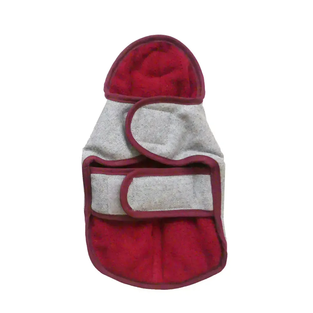 Gray Flannel Teacup Warm Tiny Dog Winter Coat | 3 LBS to 8 LBS