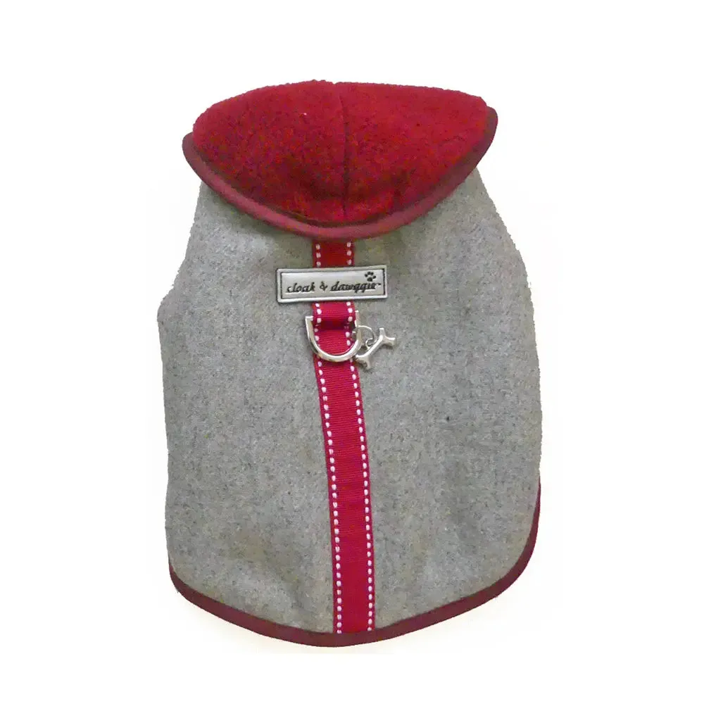 Gray Flannel Teacup Warm Tiny Dog Winter Coat | 3 LBS to 8 LBS