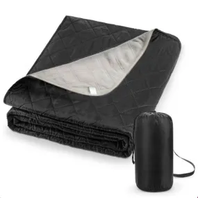 Ice Fishing Polar Fleece Heated Blanket With Portable Charger Waterproof Thickened Heated Shawl For Fishing