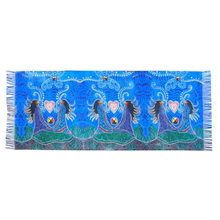 Indigenous Artist Collection: Eco Shawl: Breath of Life by Leah Dorion