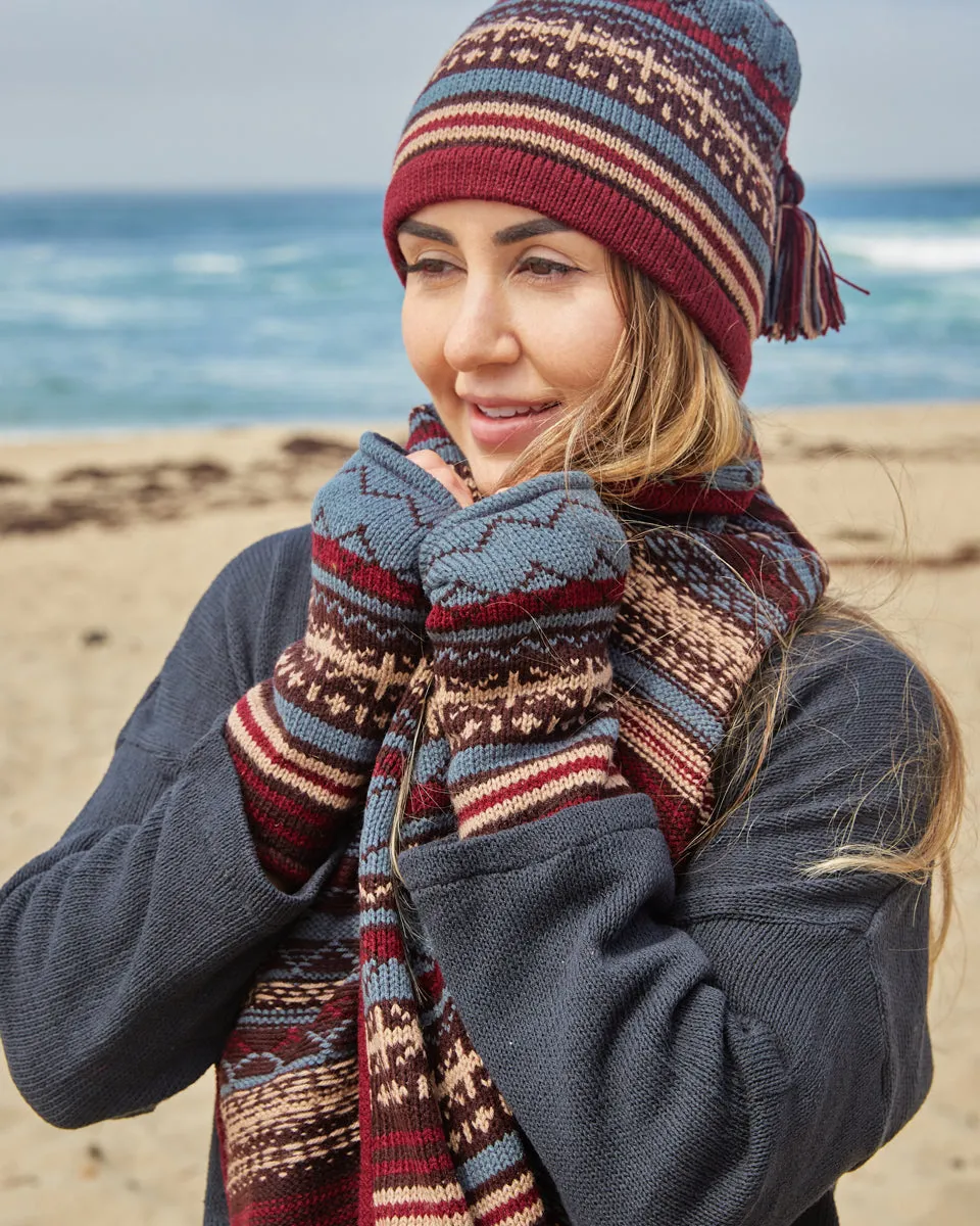 Intarsia Knit Scarf