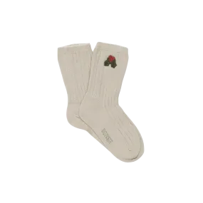 Lala Socks | Holly | Olive Grey