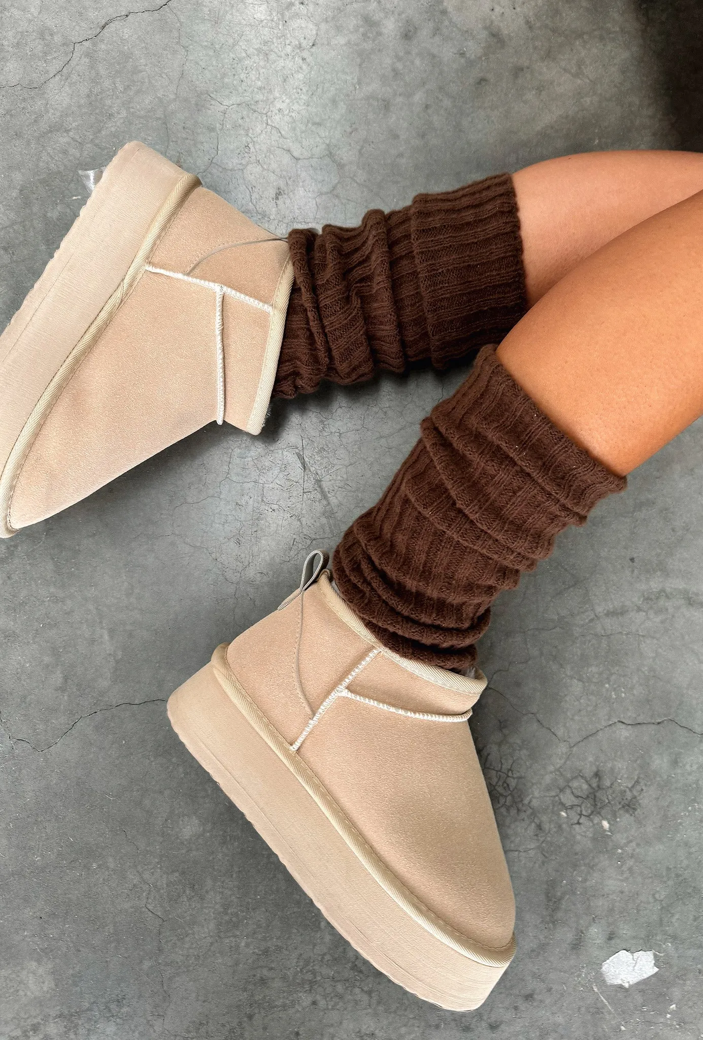 Nila Leg Warmers - Brown