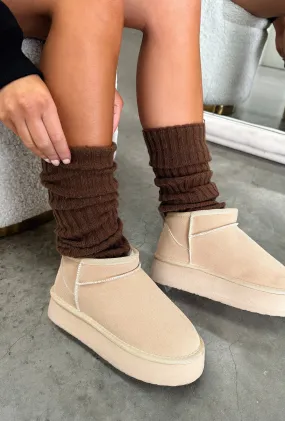 Nila Leg Warmers - Brown
