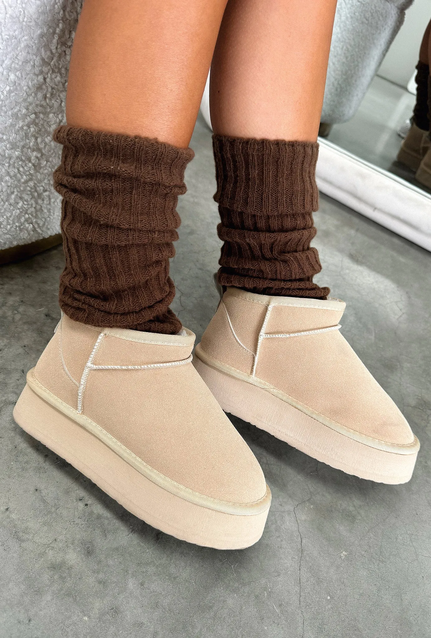 Nila Leg Warmers - Brown