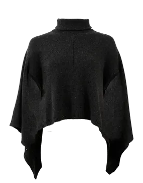 Pailette Cowl Poncho