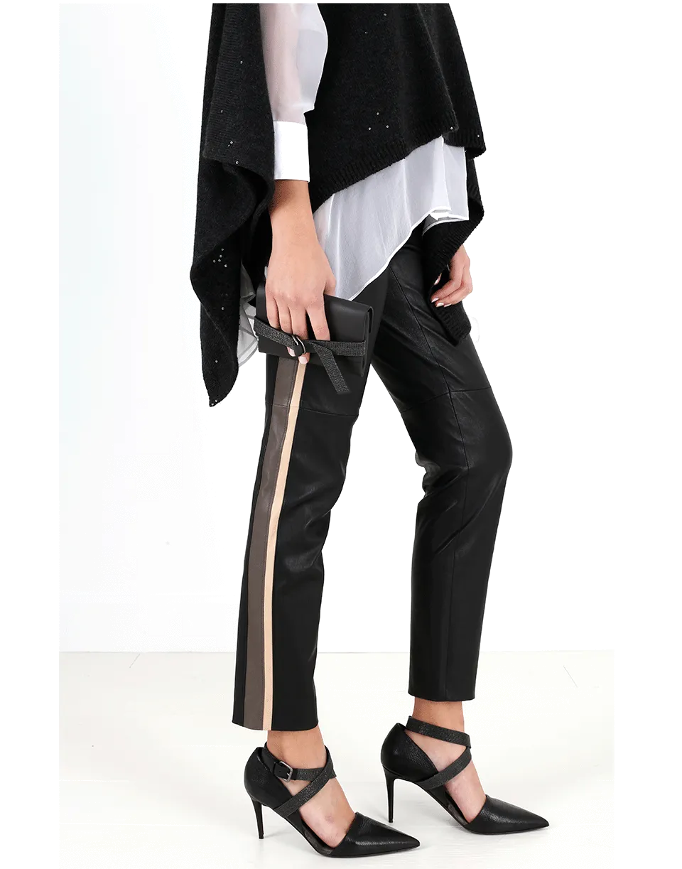 Pailette Cowl Poncho