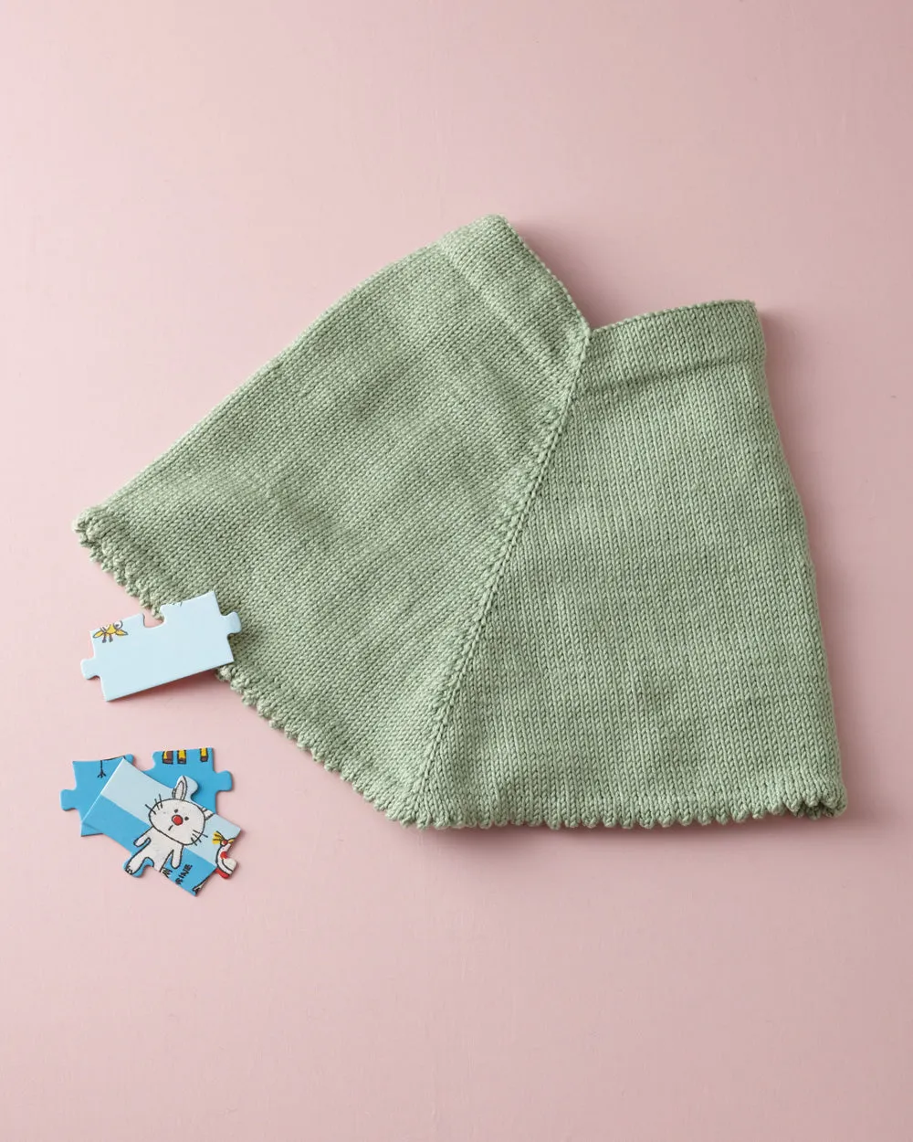 Picot Hem Poncho Pattern (Knit)