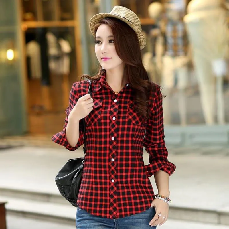Plaid Shirt Velvet Thick Jacket Style Coat