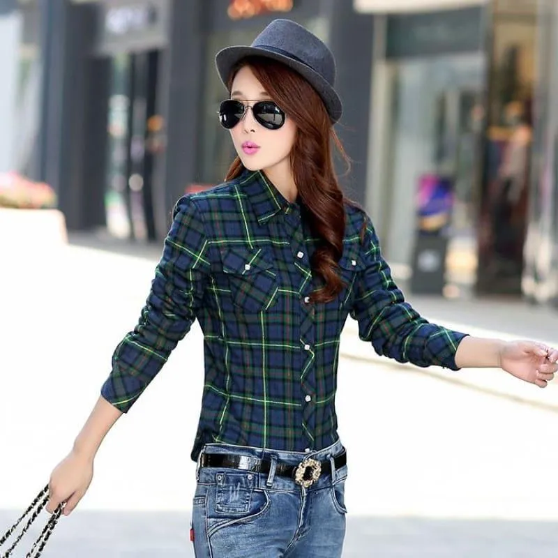 Plaid Shirt Velvet Thick Jacket Style Coat