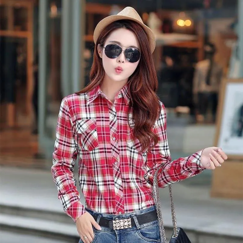Plaid Shirt Velvet Thick Jacket Style Coat