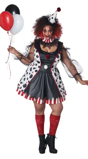 Plus Size Twisted Clown Costume
