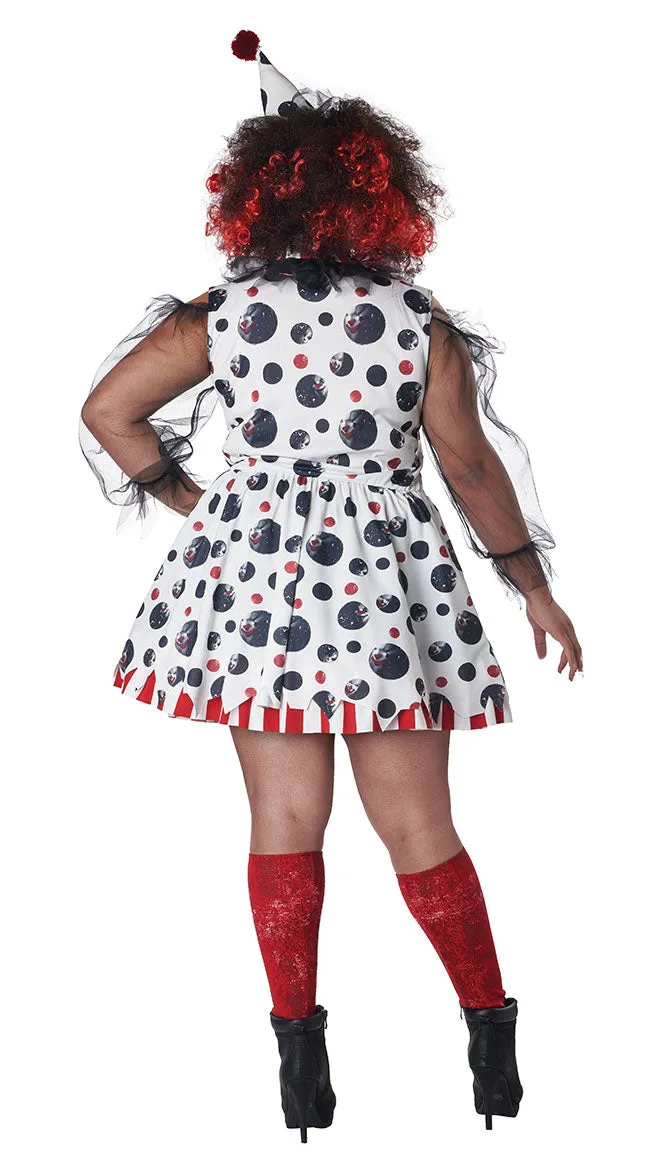 Plus Size Twisted Clown Costume