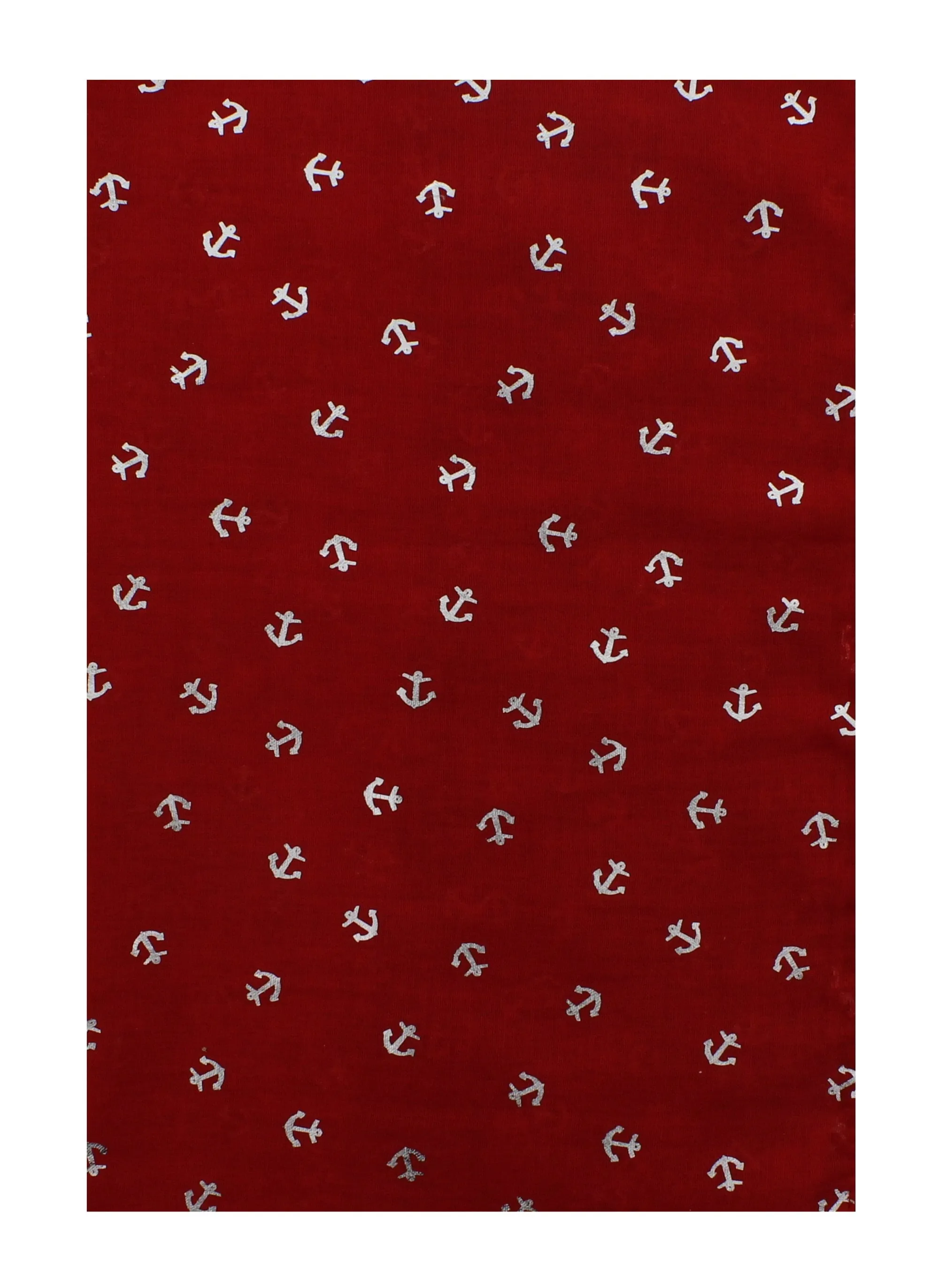 Scarf with Silver Foil Anchor Print