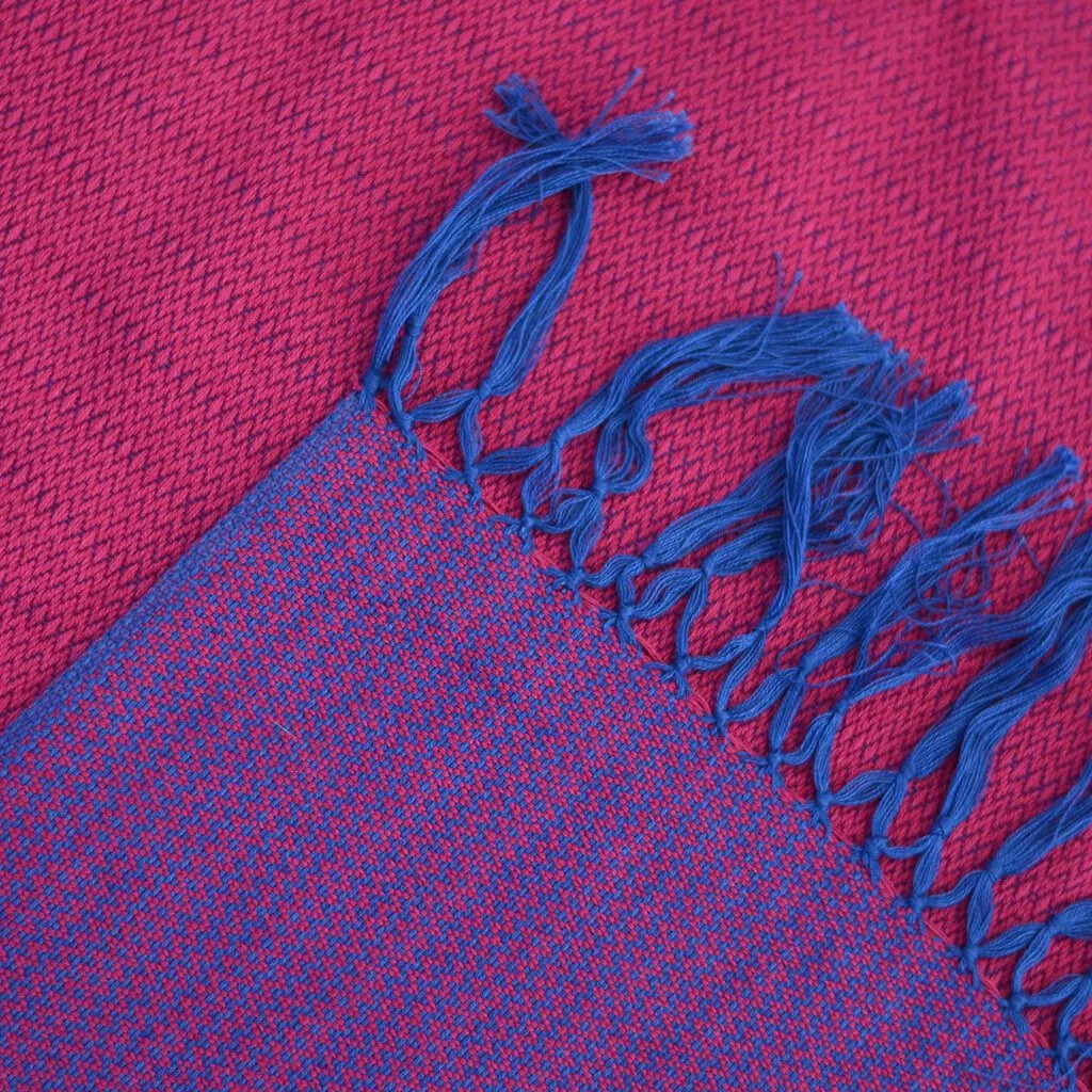 Vibrant Shawl | Cobalt & Magenta